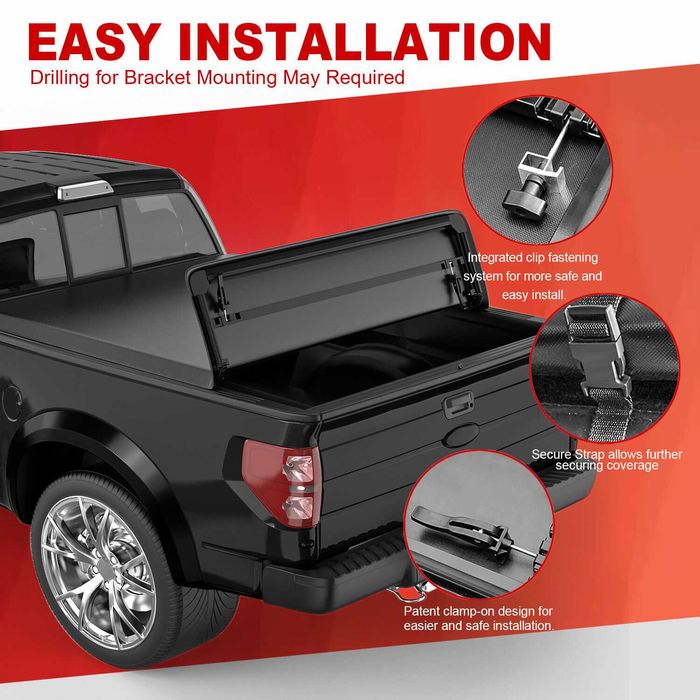 Dodge Ram pokrywa paki 6,5 ft wzmacniana na stelażu NOWA