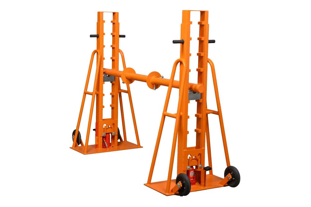 Wynajem Podnośnik do bębnów kablowych 5000 kg rozwijak do kabli.