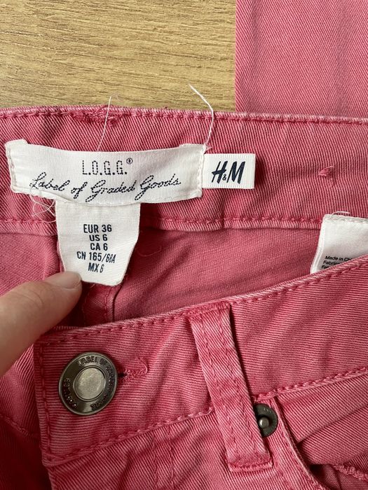 Spodnie różowe H&M