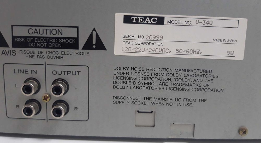 Teac  V-340 Deck Cassetes