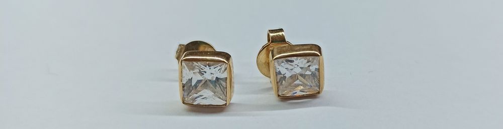 Złote kolczyki - SPOKO Lombard Pabianice skup złota