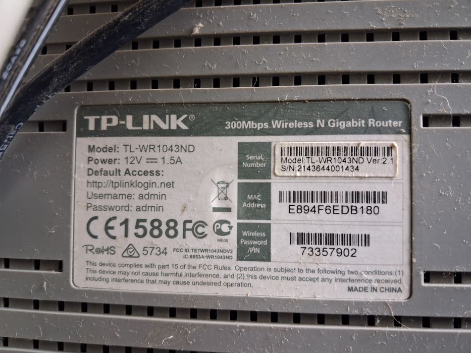 Access Point, Router TP-Link TL-WR1043ND