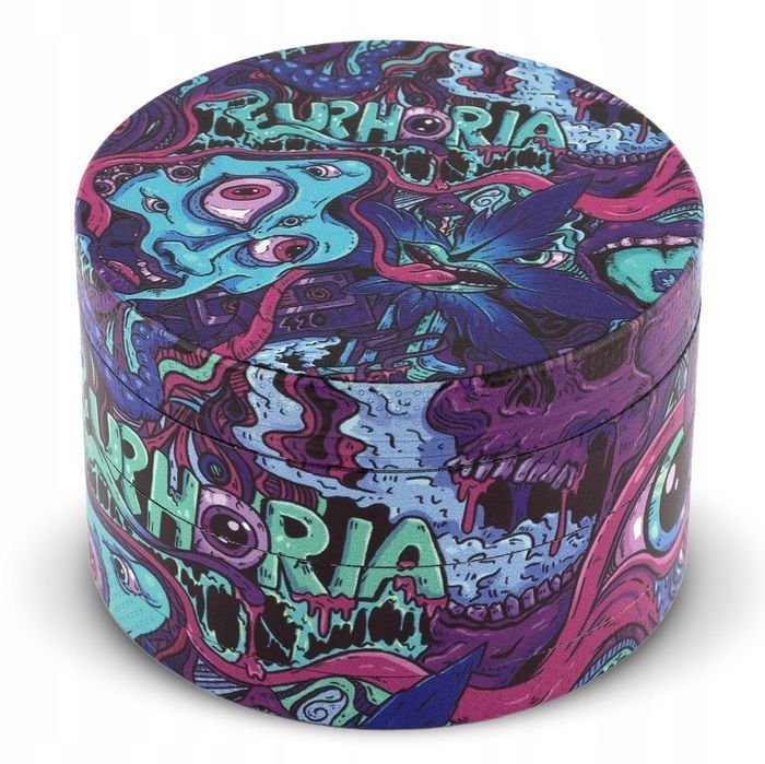 Grinder metalowy Euphoria Psychedelic 4-częściowy 63 mm