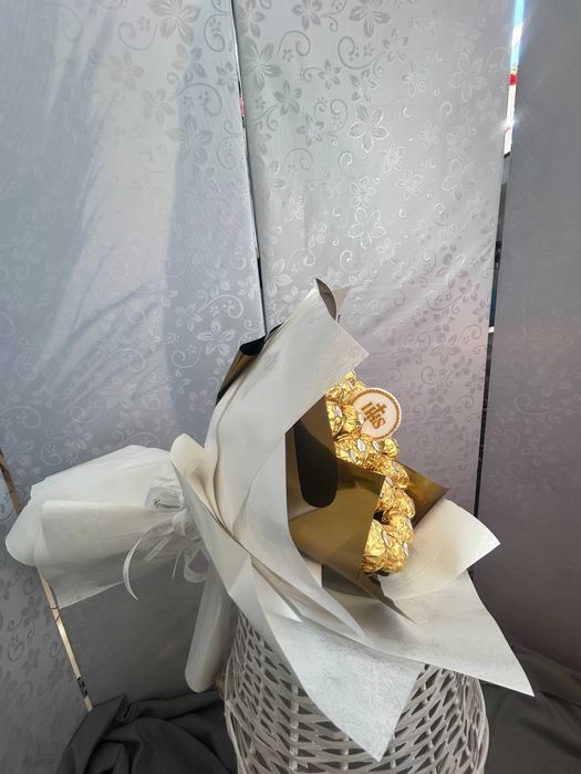 bukiet słodyczy, ferrero, komunia, prezent,