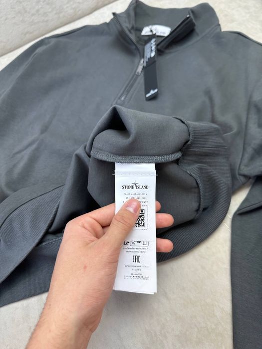 Stone Island 1/3 зіп сірий S, M, L, XL, XXL дроп/опт