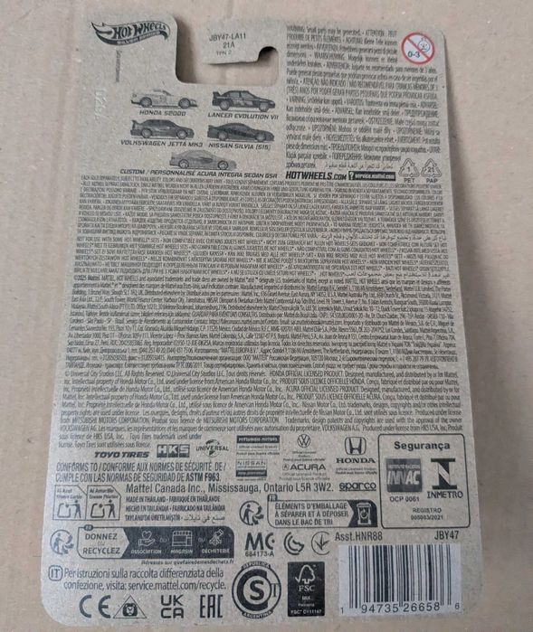 Lancer Evolution VII Hot Wheels Silver series Grafik remix 25 FG