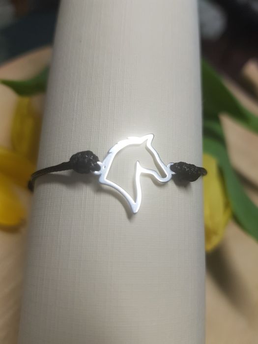 Bransoletka szczęścia srebro 925 koń