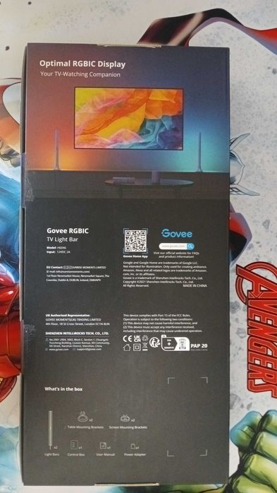 Govee RGBIC Barras de luz, 38 cm com pérolas duplas e WiFi