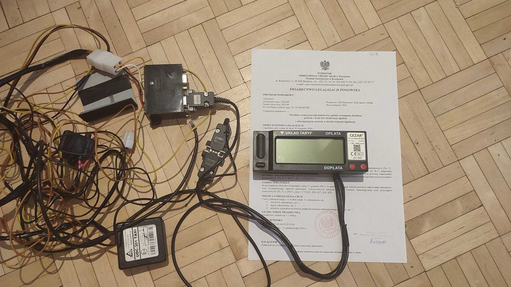 Taksometr Cezar 2 + moduł UDC-301. Legalizacja.