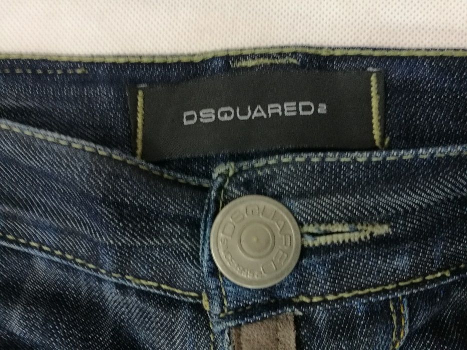 Dsquared® D2 Spodnie Jeans roz. L | 32 Brothers DEAN DAN Oryginał Made in Italy model Premium modne Polecam Męskie Rarytas Top Spodnie jeansowe