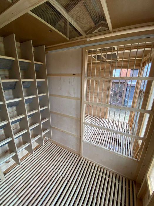 Gołębnik 4x2m z wyposażeniem