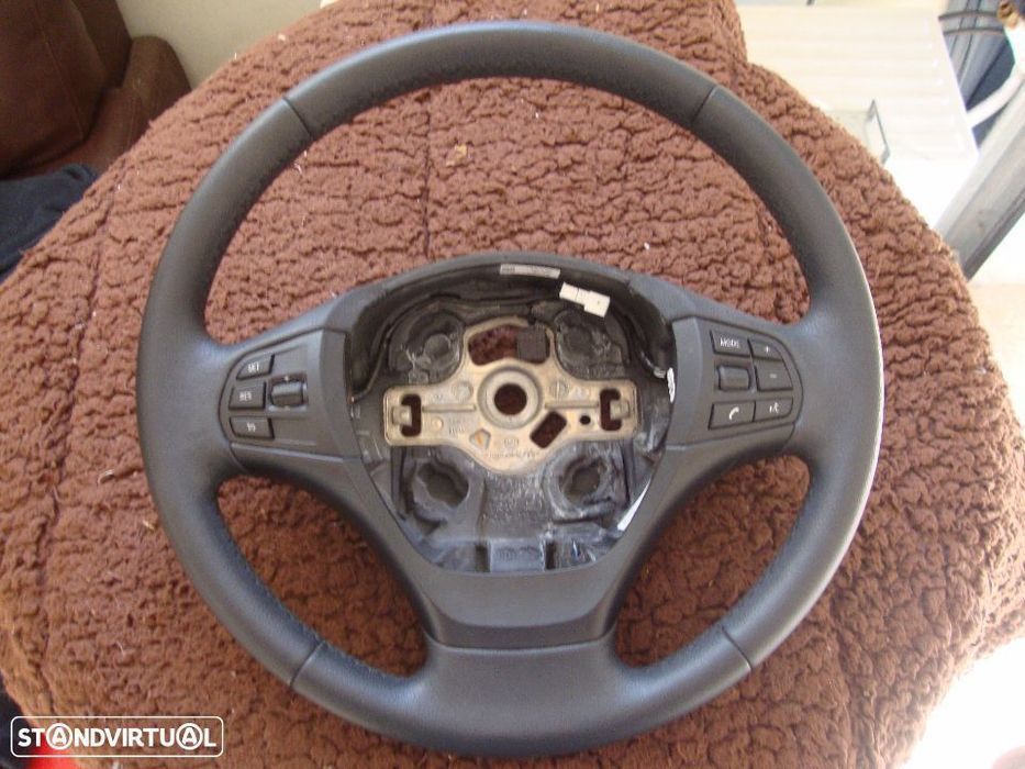 volante em pele+multifunçoes + cruise control BMW F20 + F30 sem airbag