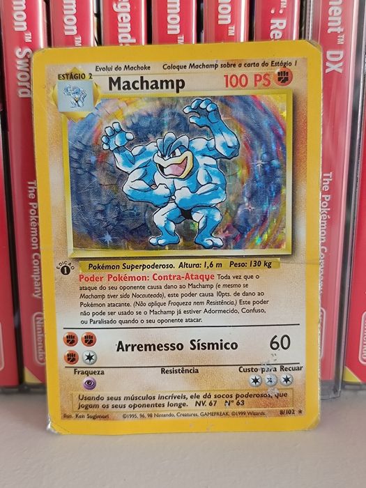 Pokémon TCG Machamp Holo 1999 1° Edição