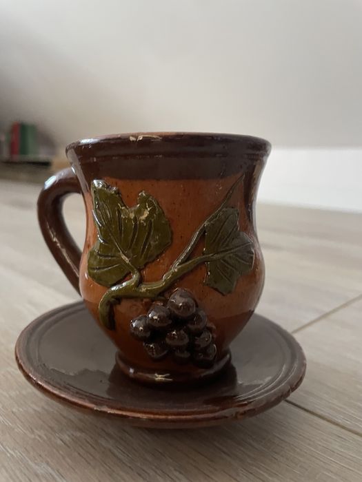 Gliniany zestaw do herbaty/kawy