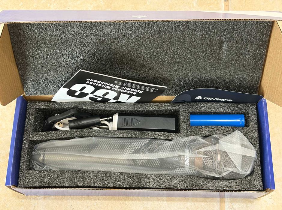 Microfone Sem Fio Recarregável 160 Pés