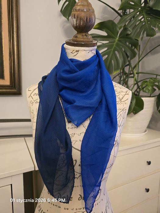 Apaszka chusta chaber kobalt