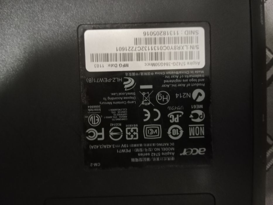 acer aspire 5742g