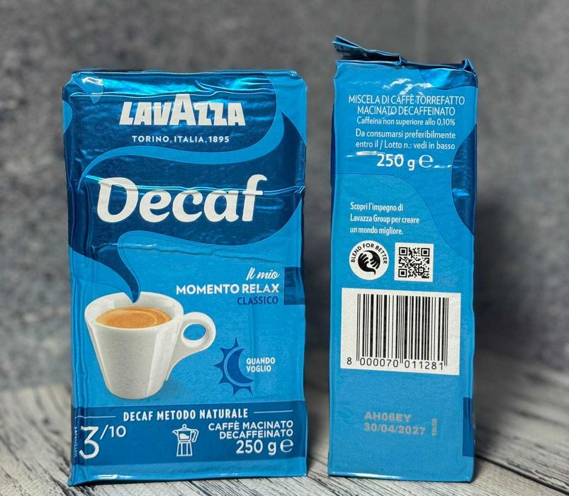 Кава без кофеїну. Лаваца дек Lavazza dek 250 грам
