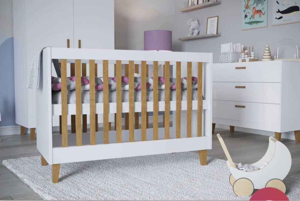 Łóżeczko niemowlęce KUBI i materac