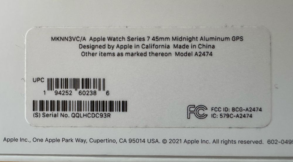 iWatch 7 - 45mm - Midnight Aluminium Case