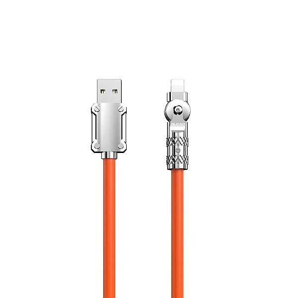 Kabel kątowy Usb-a - Lightning 30w 1m rotacja 180° Dudao - pomarańczow