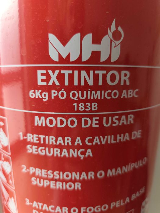 Extintor ABC 6Kg + Sinalética Fotoluminescente (Urgente)