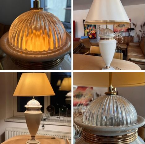 Olbrzymia lampa stołowa Sigma Elle Due. Wlochy lata 80-te