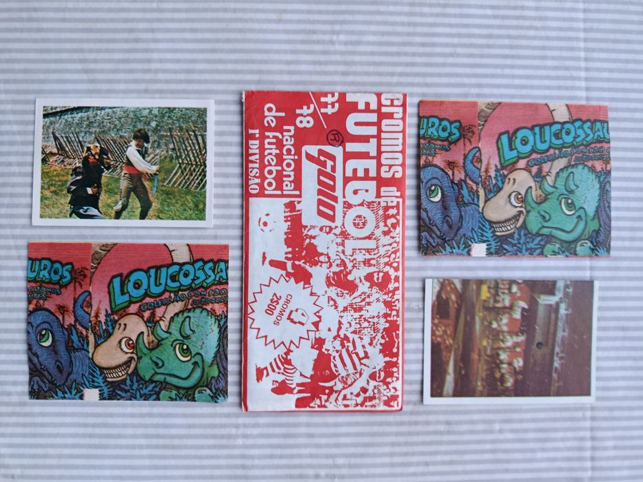 Lote de CROMOS  Antigos  e  SAQUETAS  Seladas