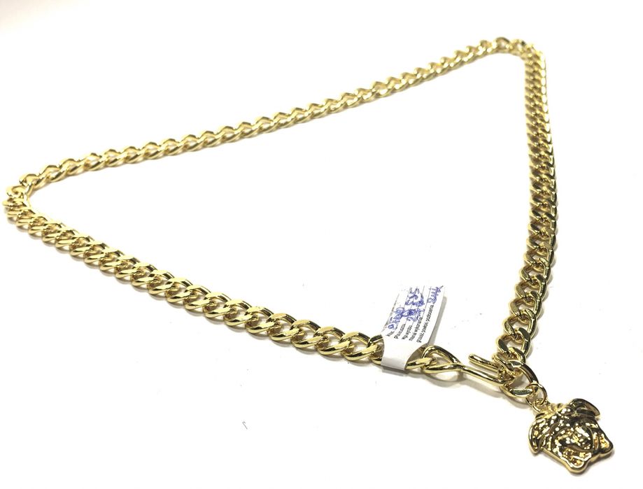 Złoty, damski łańcuszek VERSACE wybita próba 585•pozłacany ogniowo 14K