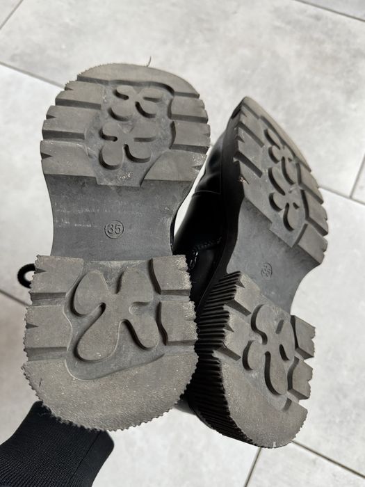 Туфлі дівчачі на грубій підошві 22 см устілка