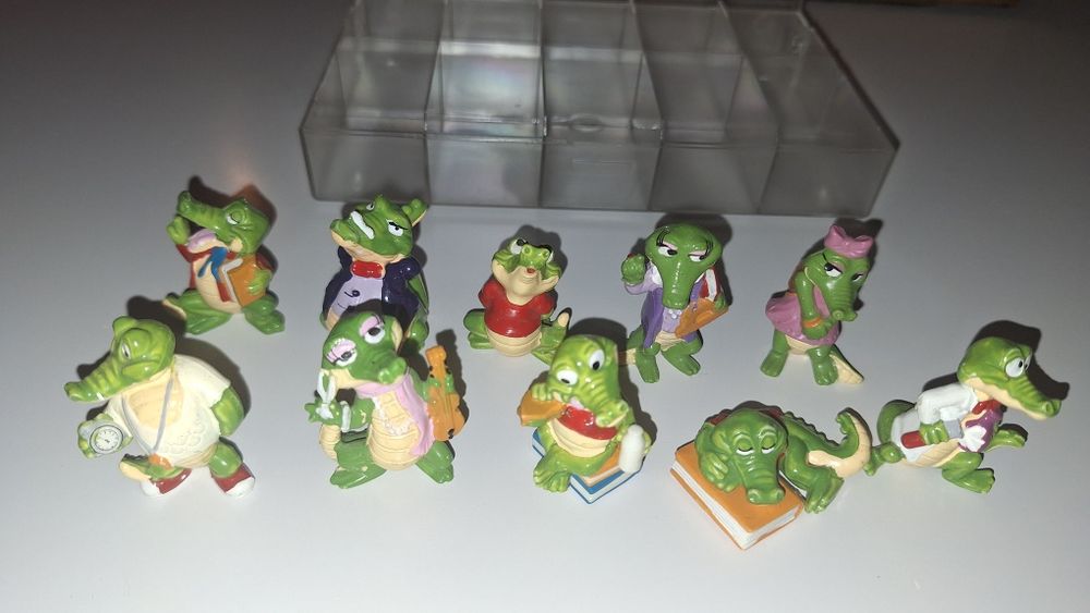 zestaw krokodyle Crazy Crocos 1991 Ferrero 1991 Kinder Niespodzianka