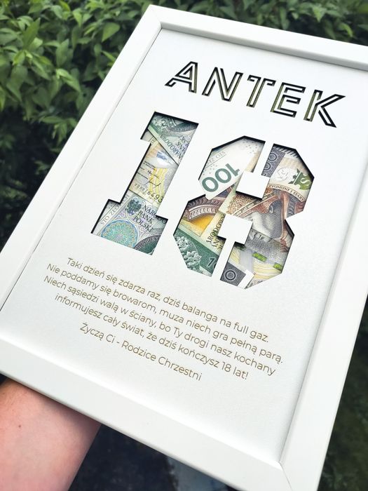 Personalizowana ramka prezent - na osiemnastkę! Osiemnaste urodziny