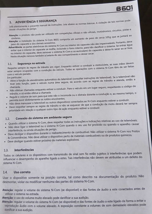 Capacete Nolan para mota