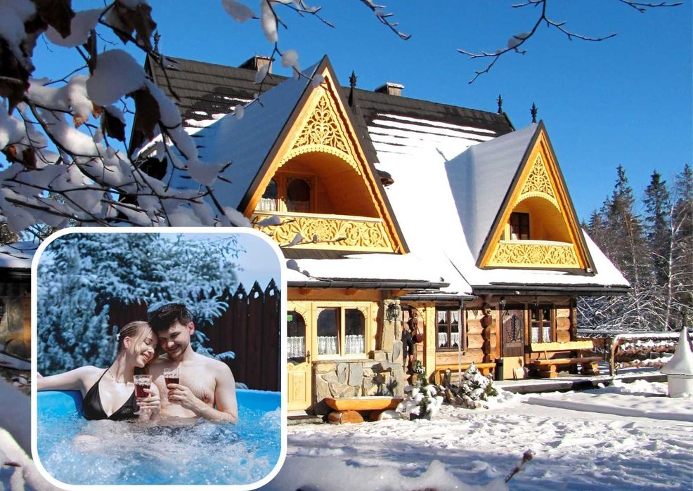 Ferie zimowe Promocja domek 6-15 osób Zakopane, domki Jacuzzi gratis !