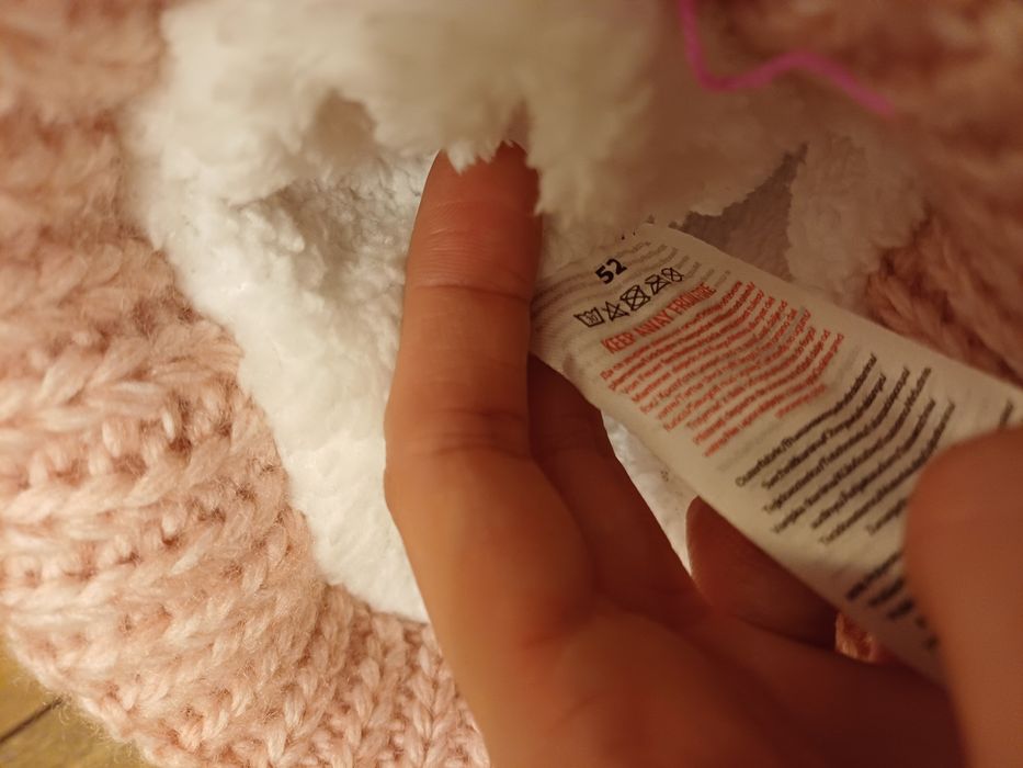 Nowy komplet czapka i komin równy dla dziewczynki