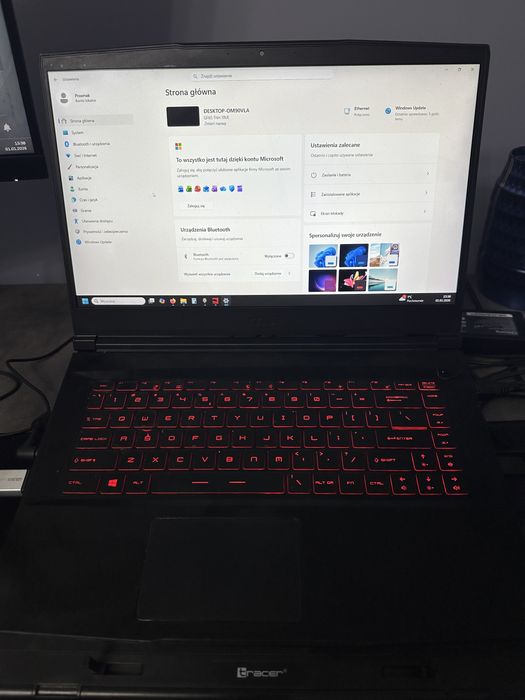 Laptop MSI GF65 i7/RTX3060/32GB RAM win11