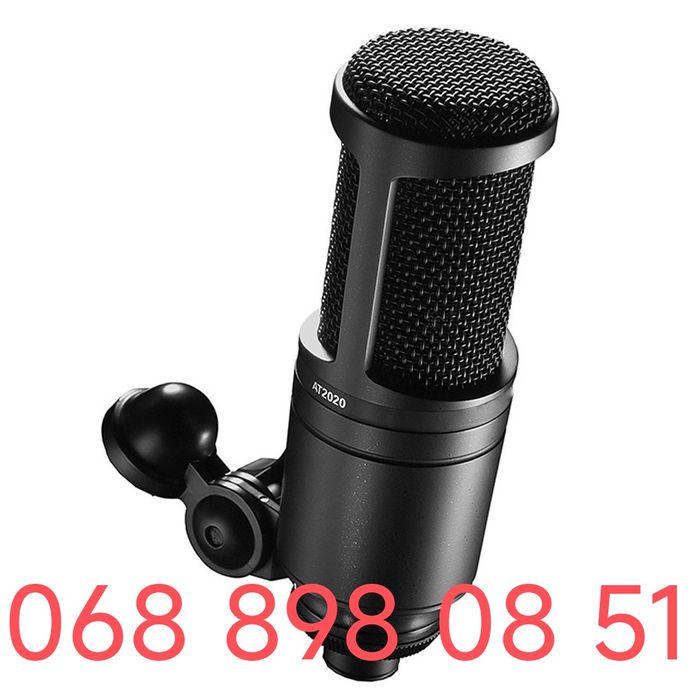 Конденсаторний Мікрофон Audio-Technica AT2020 студія звукозапис демо
