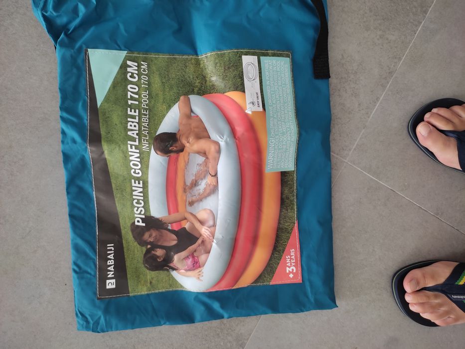 Piscina insuflável redonda 170mm diâmetro