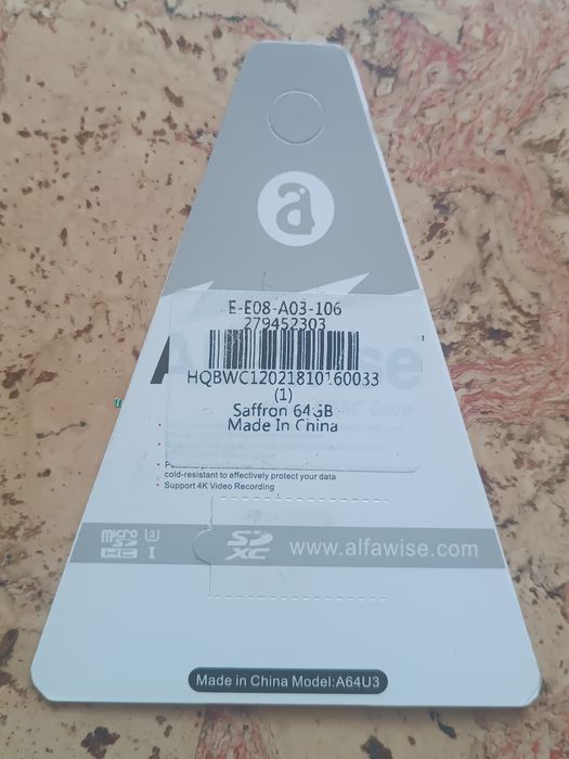 Micro SD Карта пам'яті (32/64GB) -Alfawise- Class 10 UHS-1