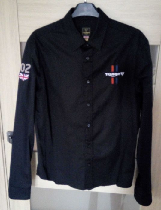 Чорна сорочка котон розмір 2XL на 50-52