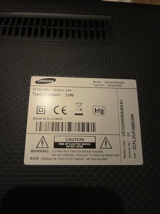 Peças Televisão Samsung UE32H5000AW