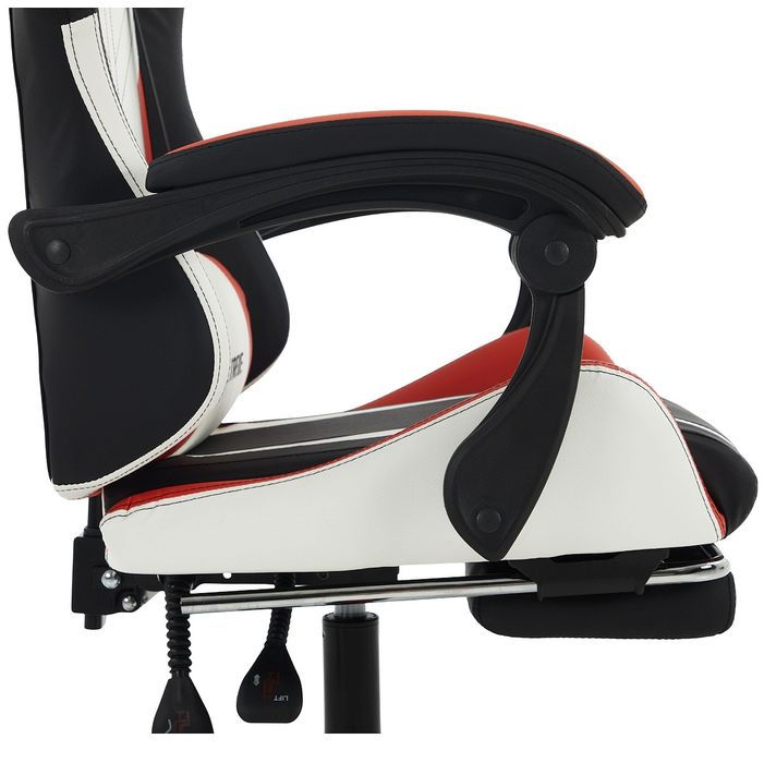 Fotel Gamingowy EXTREME R1 Red z Podnóżkiem dla Gracza i Biura