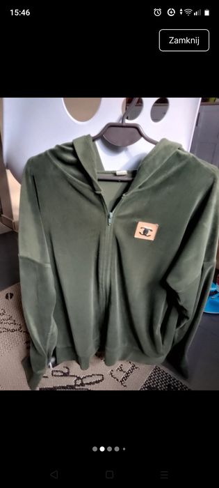 Bluza welurowa s damska