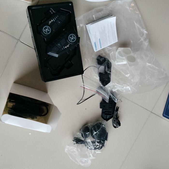zestaw 2 interkomów motocyklowych Bluetooth do kasku z mikrofone