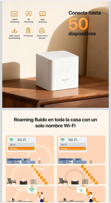 Tenda Nova MW5G 
Sistema WiFi Mesh