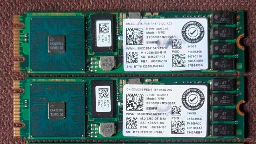 M2 INTEL DC S3520/4520 240gb Enterprise 6шт  !