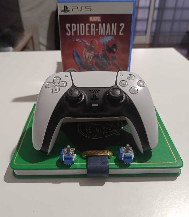 DualSense PS5 Original Hall Effect TMR K-Silver como Novo SEM Drift