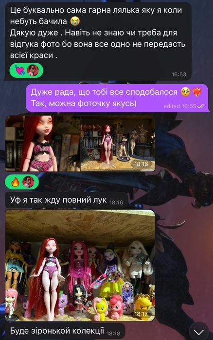 ООАК монстер хай/евер афтер хай на вашій ляльці