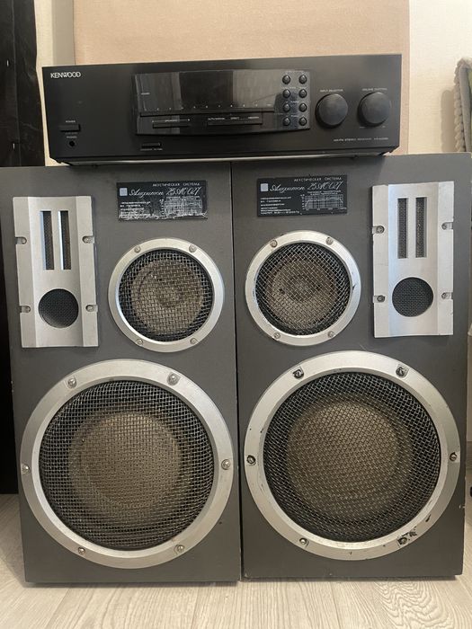 Колонки Амфітон 25АС027 + стереоресівер/підсилювач Kenwood KR A 2080