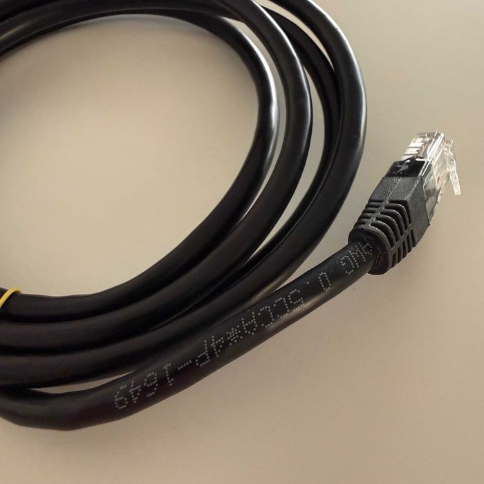 Cabo de Rede Ethernet RJ45 Preto